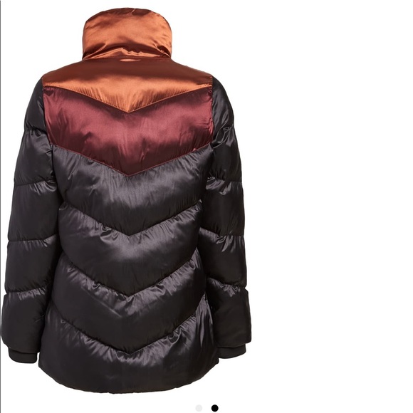 Brand New Sam Edelman Colorblock Puffer Coat - Picture 2 of 5